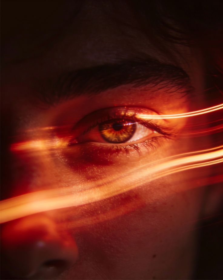 Filaments of light, an iris catching fire.